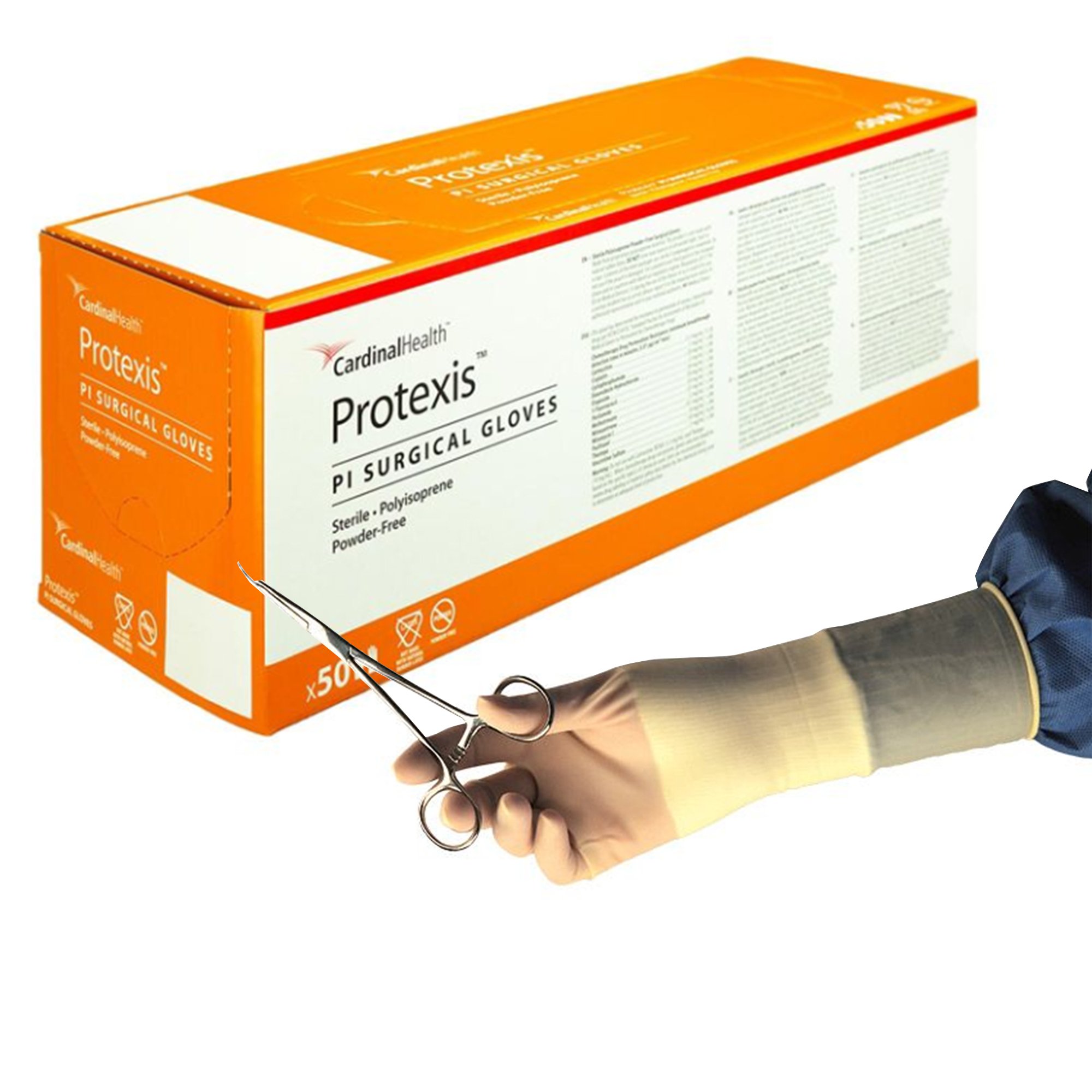 Gloves Surgical Protexis™ PI Size 6 Sterile Polyisoprene Standard Cuff Length Smooth Ivory Chemo Tested (50PR/BX 4BX/CS) by Cardinal  ID 2D72PT60X